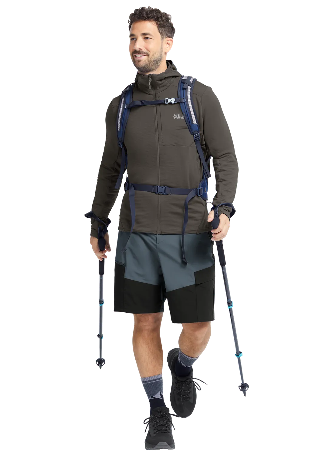 Jack Wolfskin Litestride Hooded Fz M polaire capuche