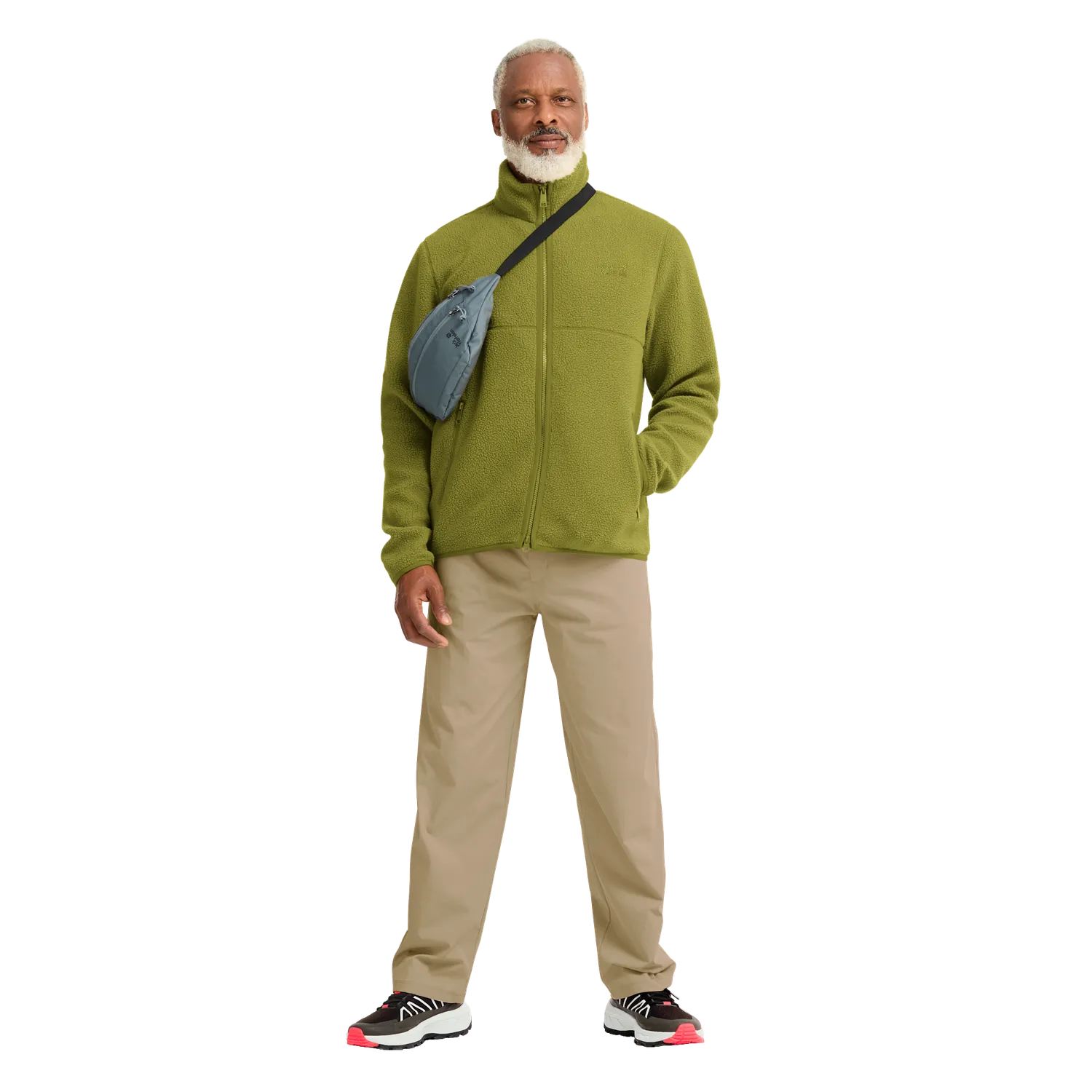 Jack Wolfskin Lite Curl FZ M polaire homme col montant