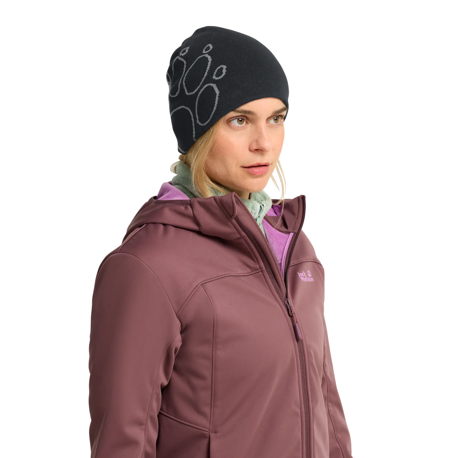 Jack Wolfskin Paw Beanie bonnet chaud unisexe patte