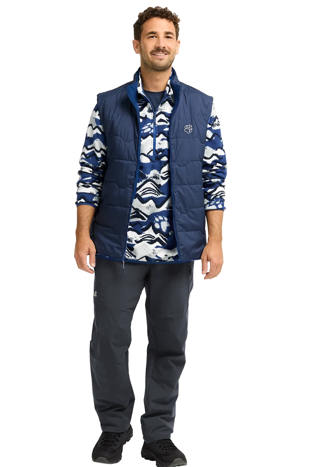 Jack Wolfskin Trail Light Ins 2in1 Vest M gilet homme réversible