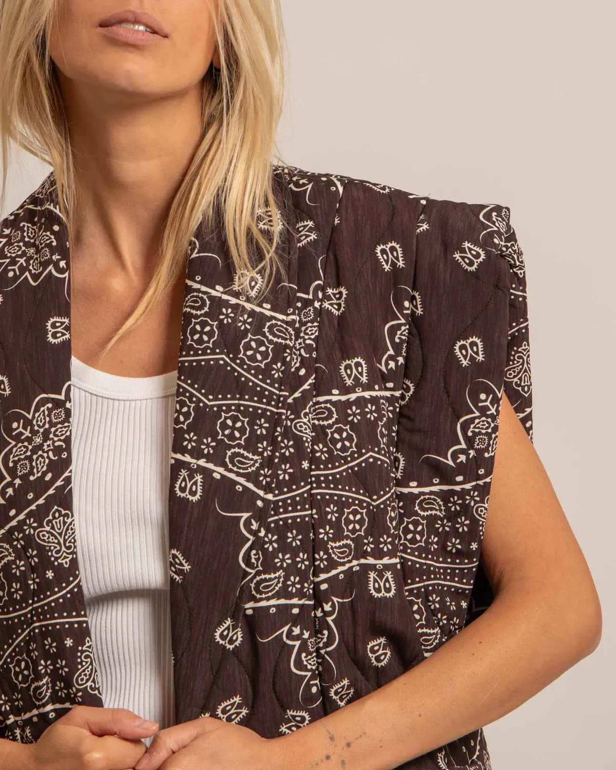 AOKYANOS Brooklyn Bandanas Chocolat gilet