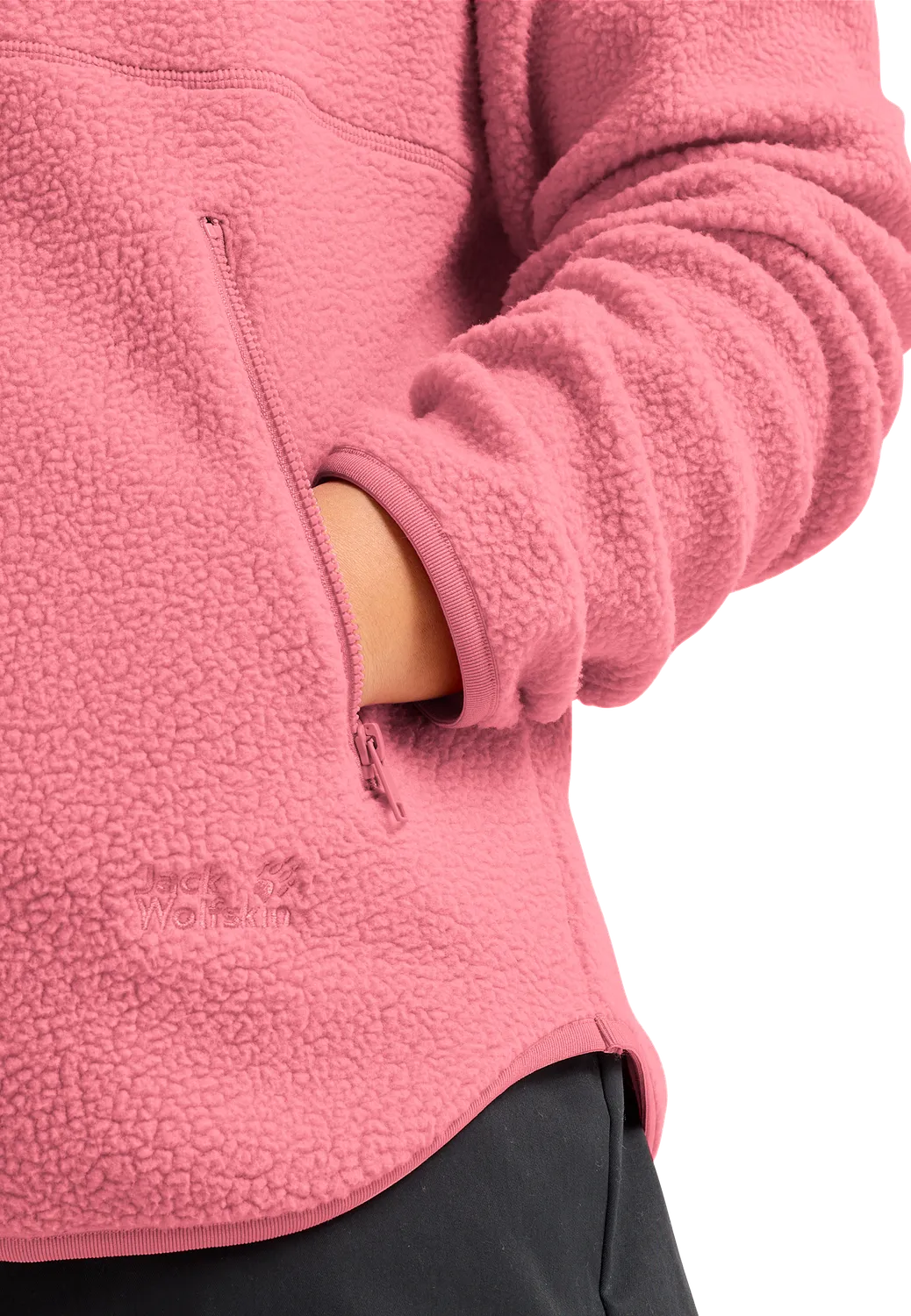 Jack Wolfskin Lite Curl HZ W pull polaire femme demi-zip