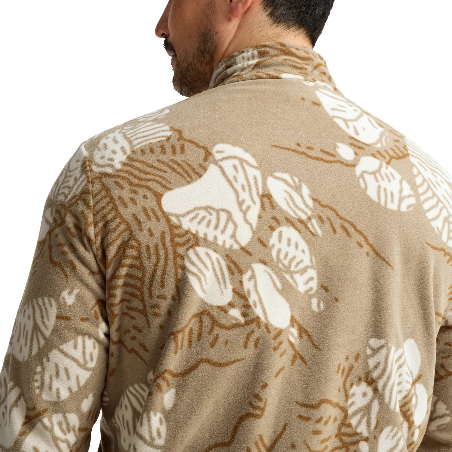 Jack Wolfskin Paw Era 100 Print polaire homme demi-zip