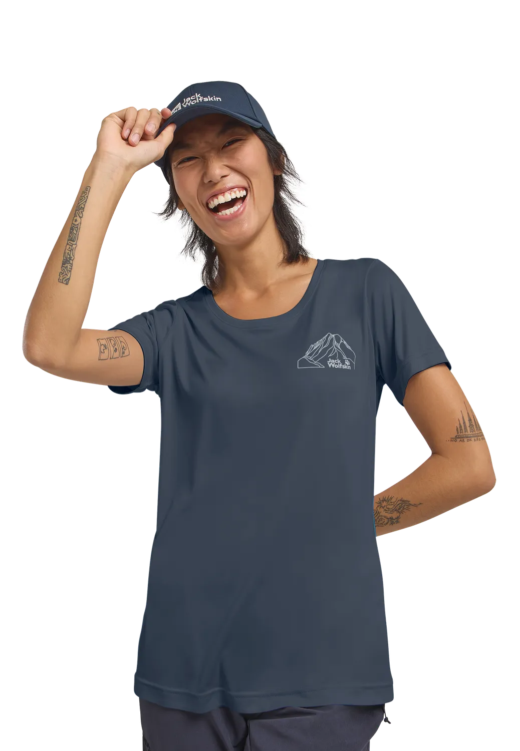 Jack Wolfskin Peak Graphic T t-shirt femme respirant