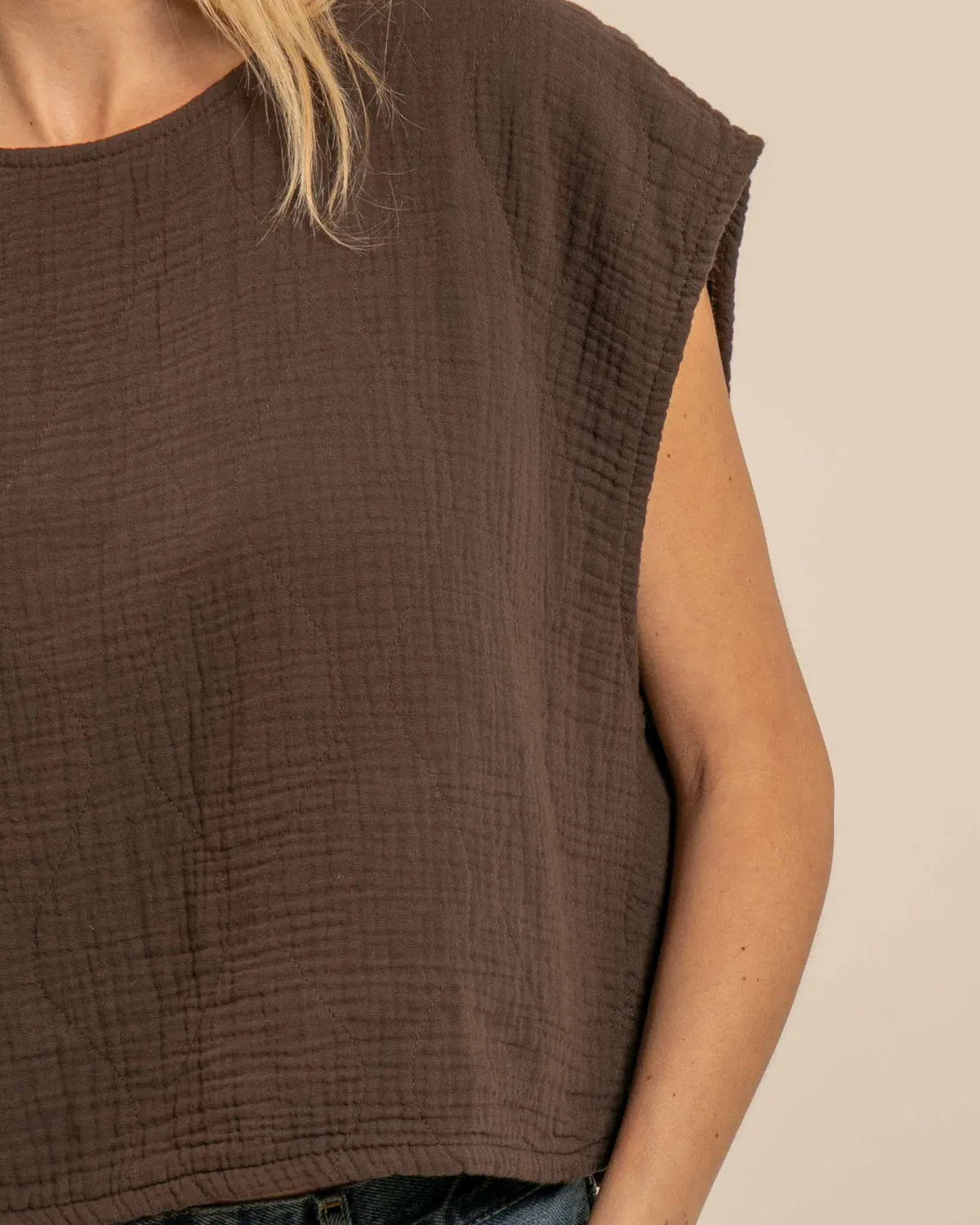 AOKYANOS Manhattan Chocolat crop top taille S-L