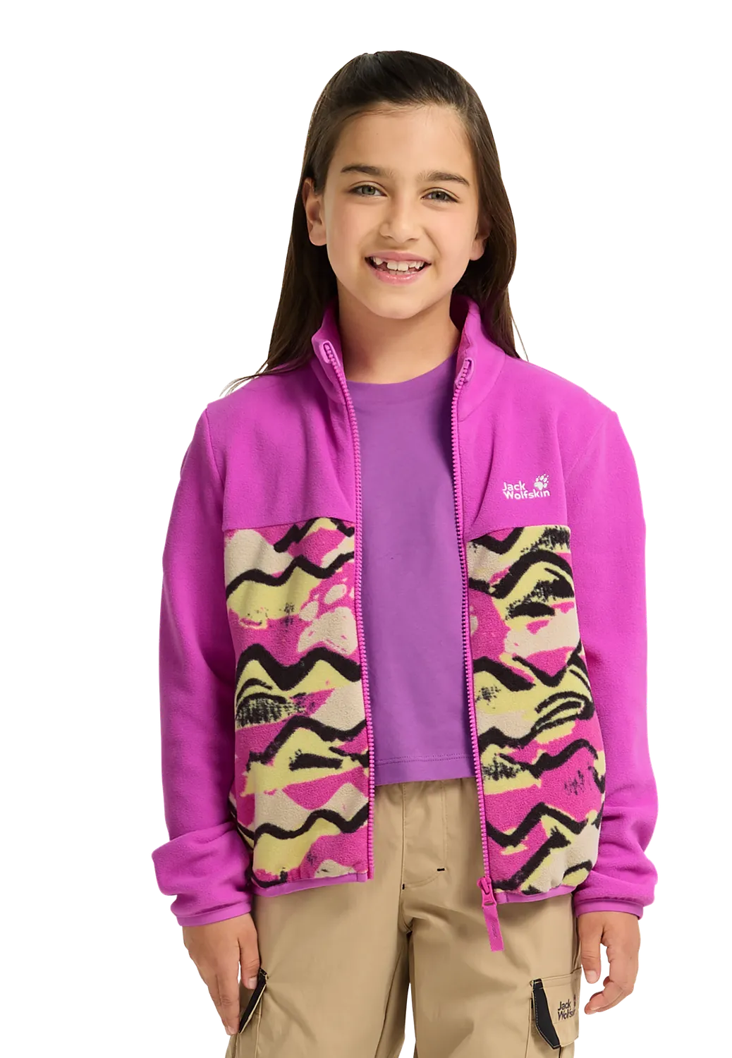 Jack Wolfskin Paw Era 100 Print FZ K polaire enfant imprimée