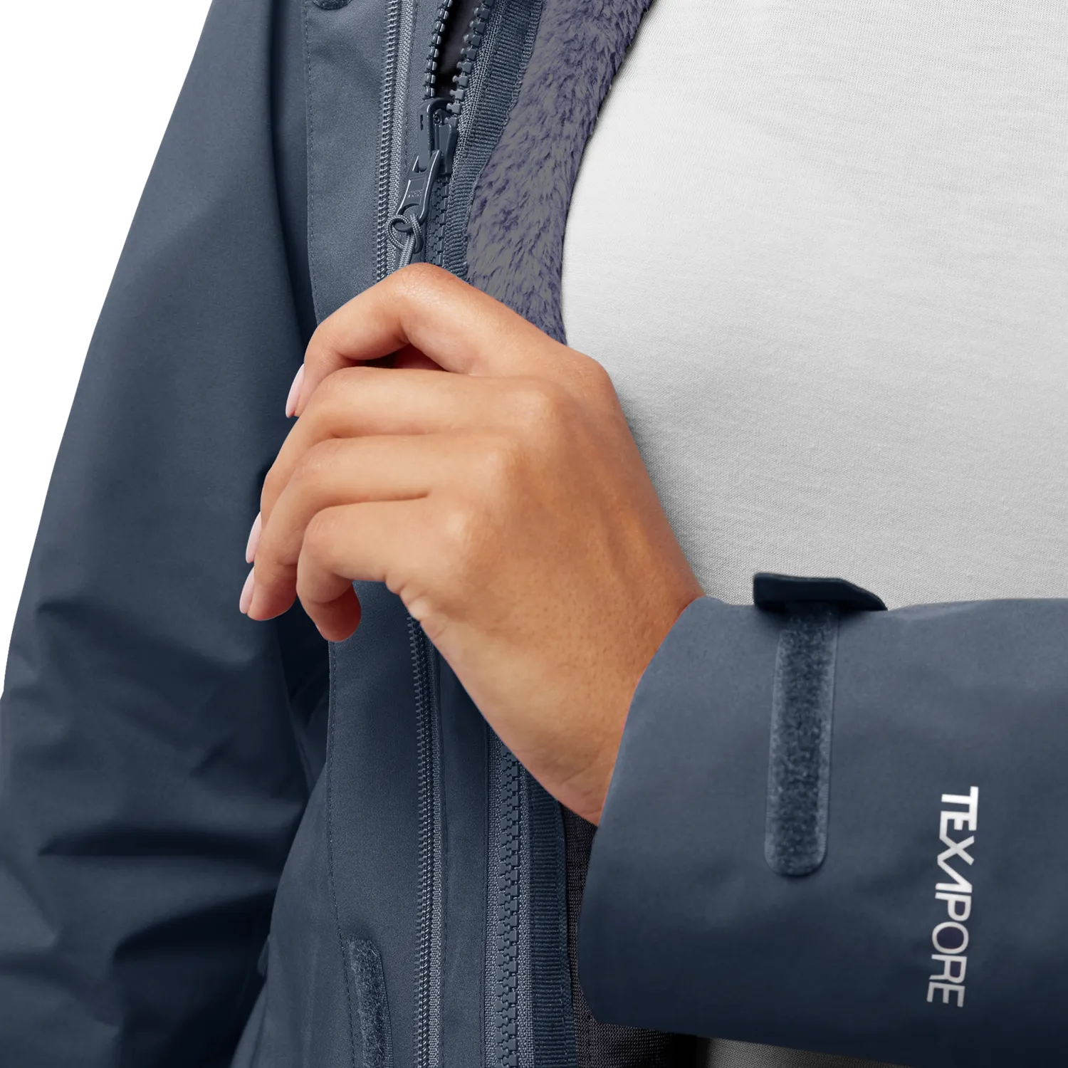 Jack Wolfskin Rotwand 3in1 veste femme polaire amovible