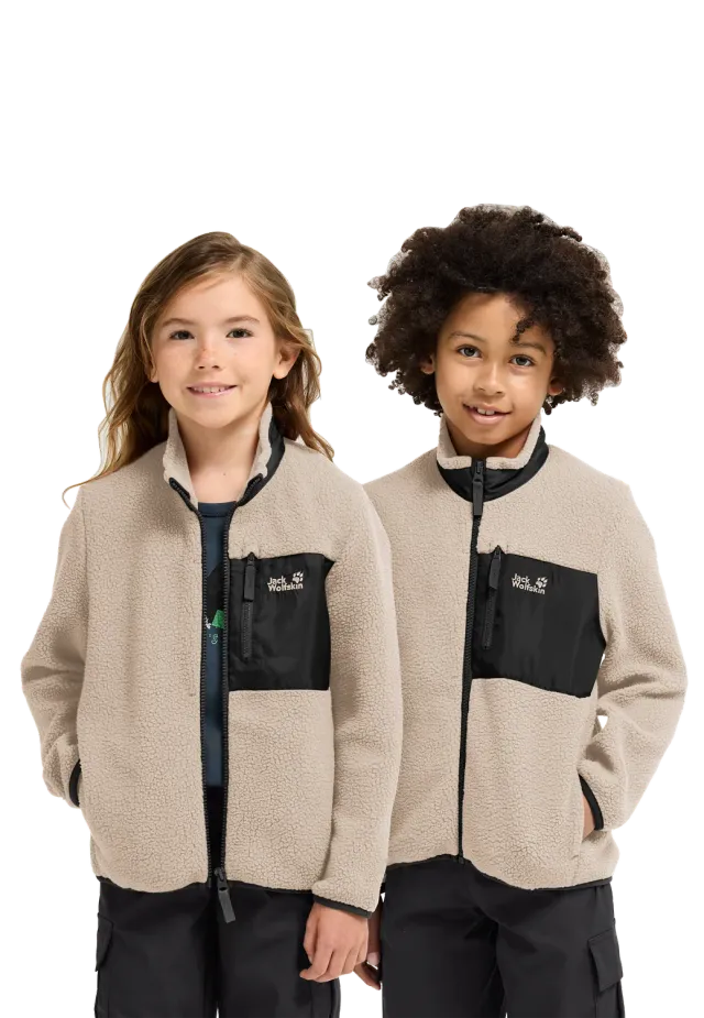 Jack Wolfskin Lite Curl FZ K veste polaire enfant chaude