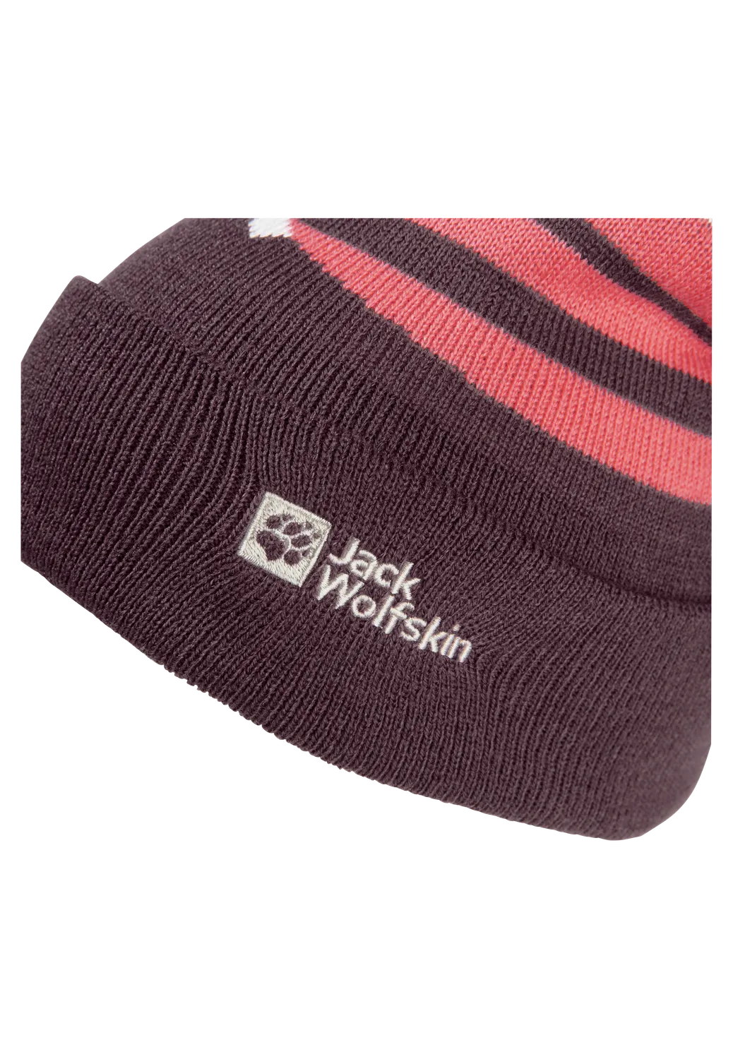 Jack Wolfskin Stripy Pompom Beanie K bonnet enfant