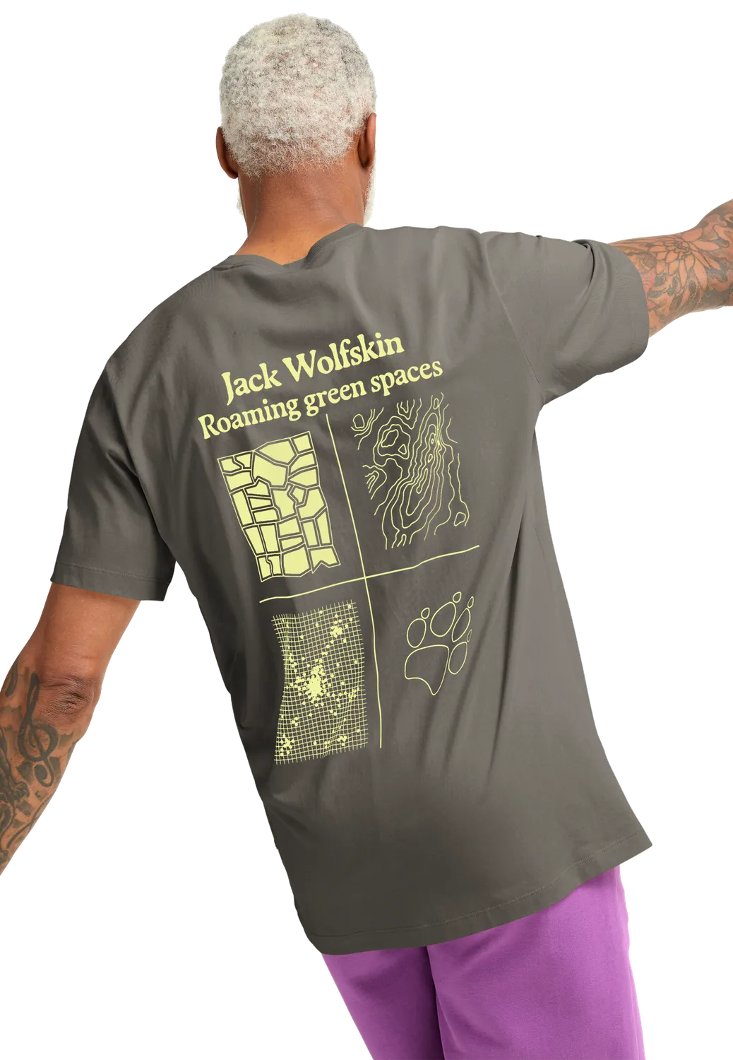 Jack Wolfskin Celebrate Paw T M t-shirt homme coton