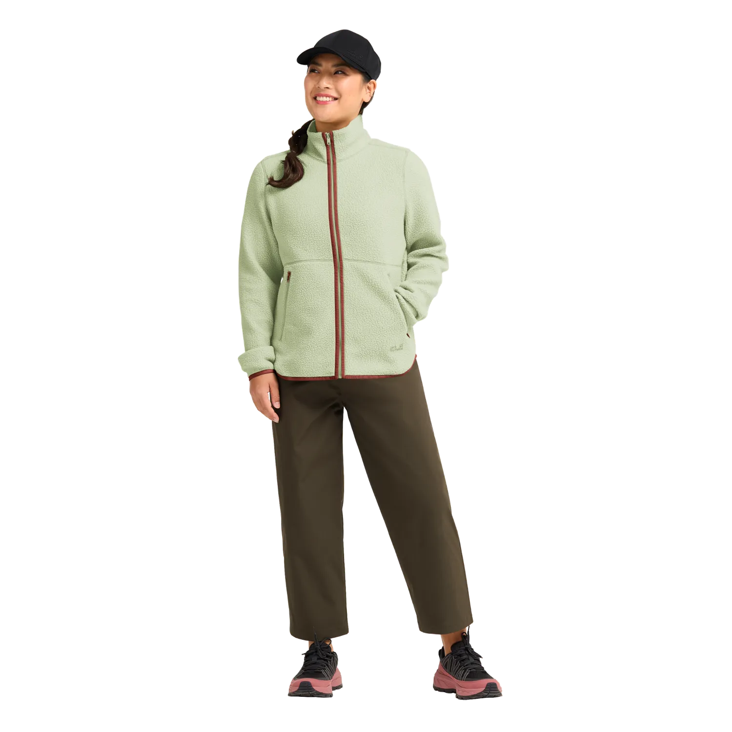 Jack Wolfskin Lite Curl FZ W veste polaire femme col montant