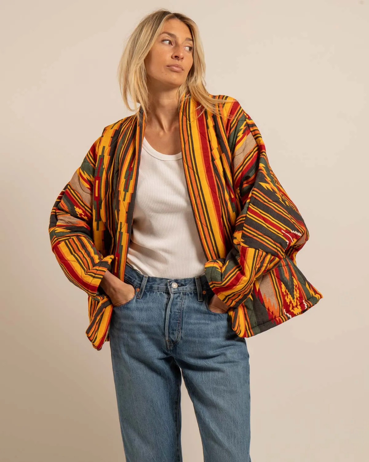 AOKYANOS Chicago Koda Kaki veste kimono matelassée kaki taille unique