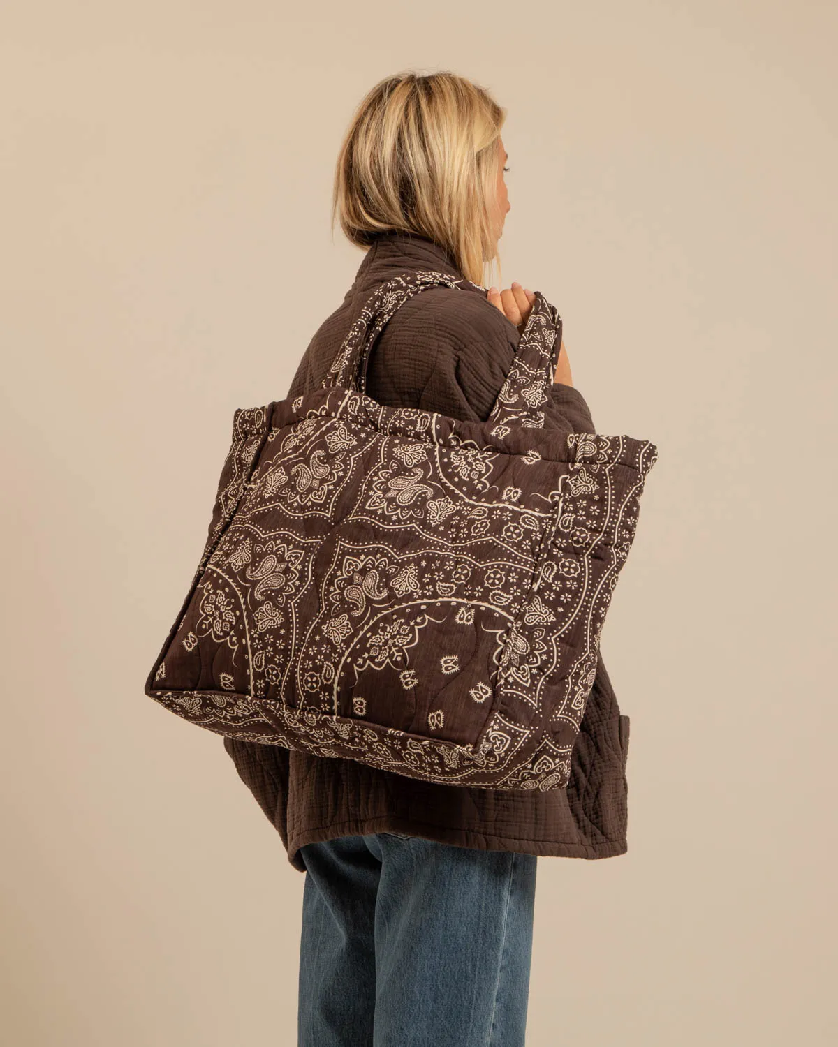 Aokyanos Chicago Chocolat kimono coton matelassé