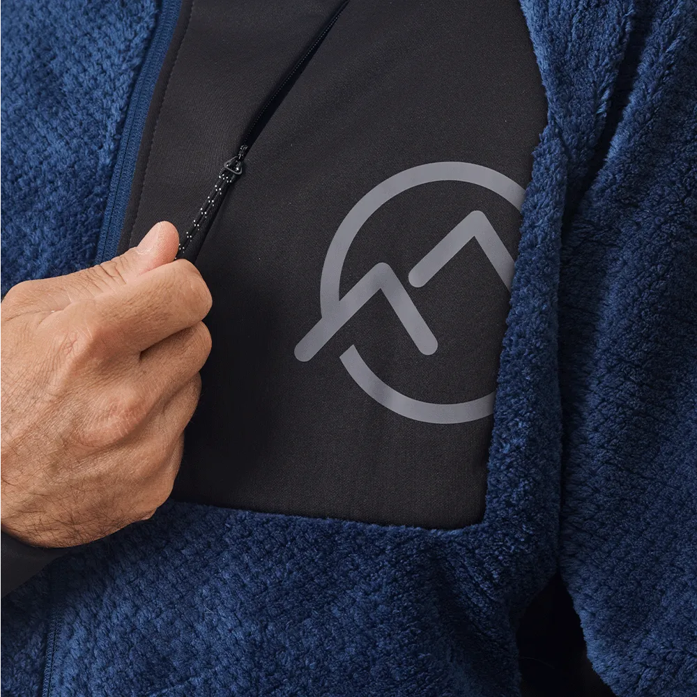 Lhotse Tyler polaire technique bleu indigo zippée