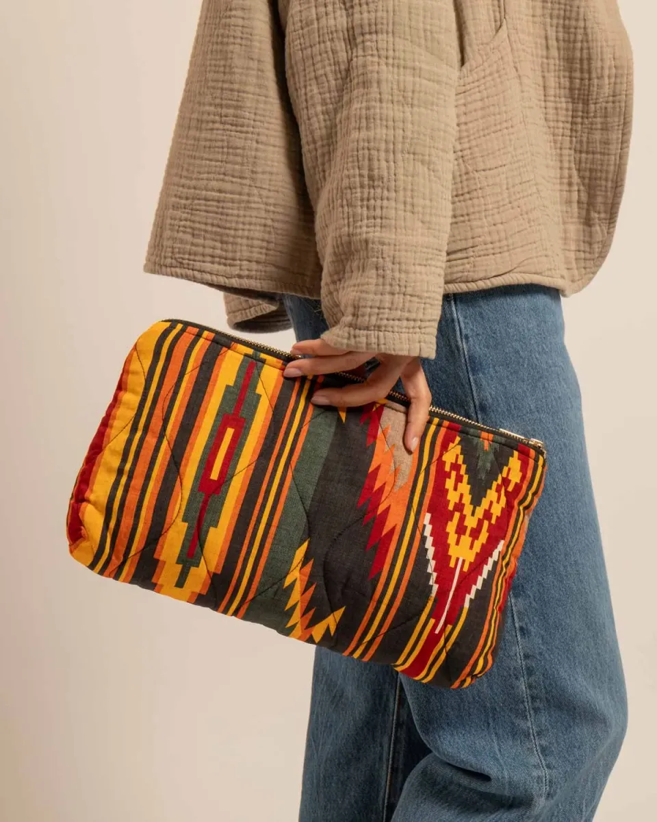 Aokyanos Orlando Koda pochette kaki matelassée