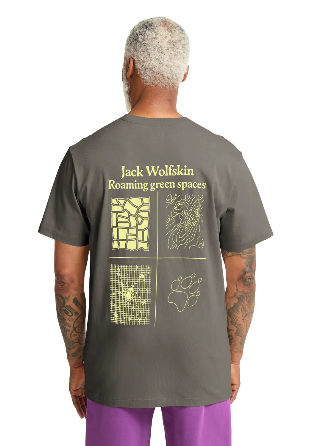 Jack Wolfskin Celebrate Paw T M t-shirt homme coton