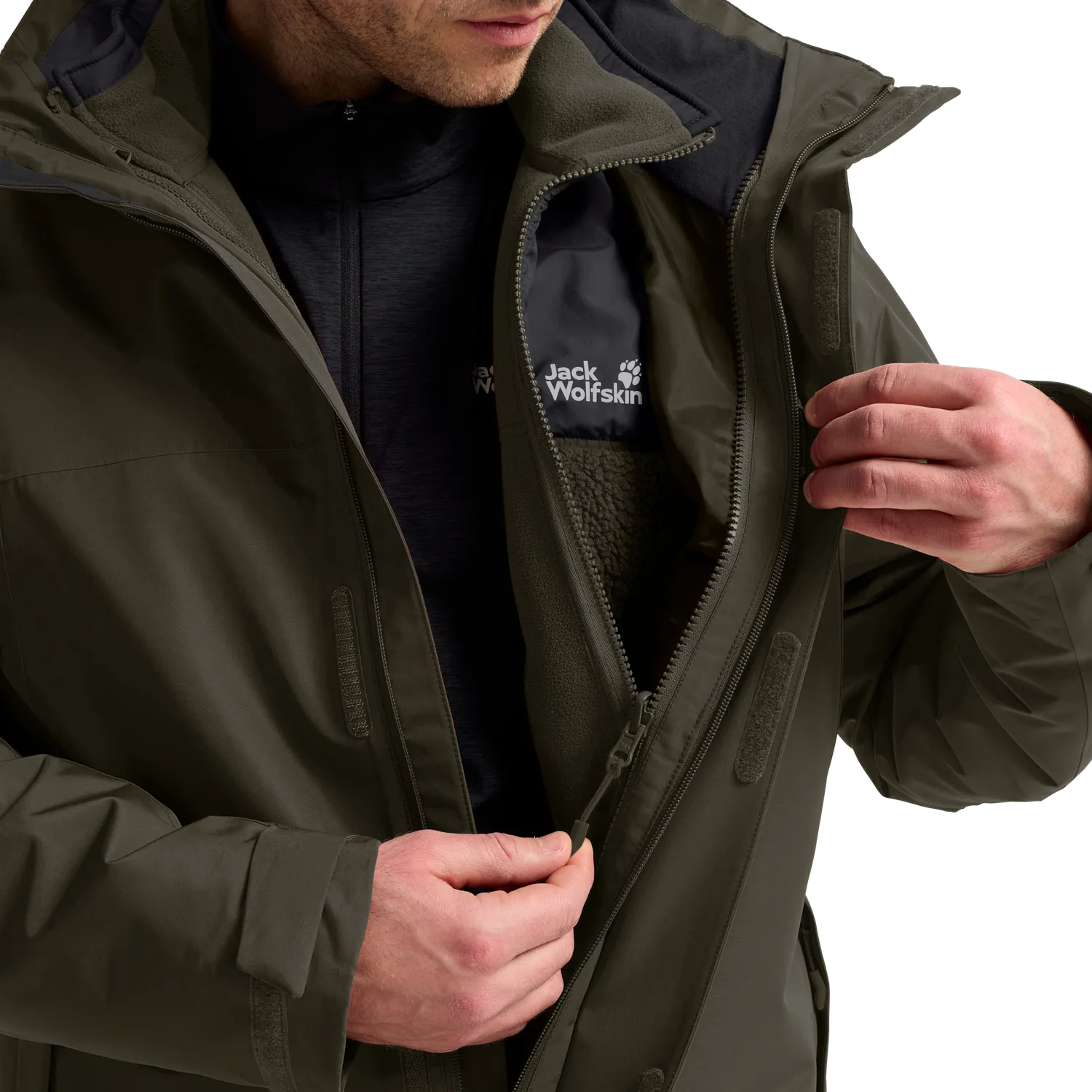 Jack Wolfskin Stonelite 3in1 veste homme imperméable