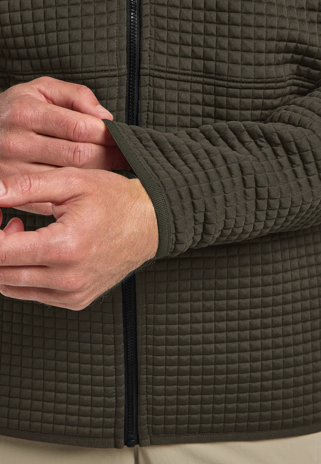 JACK WOLFSKIN MOGARI HOODED polaire homme zippée chaude
