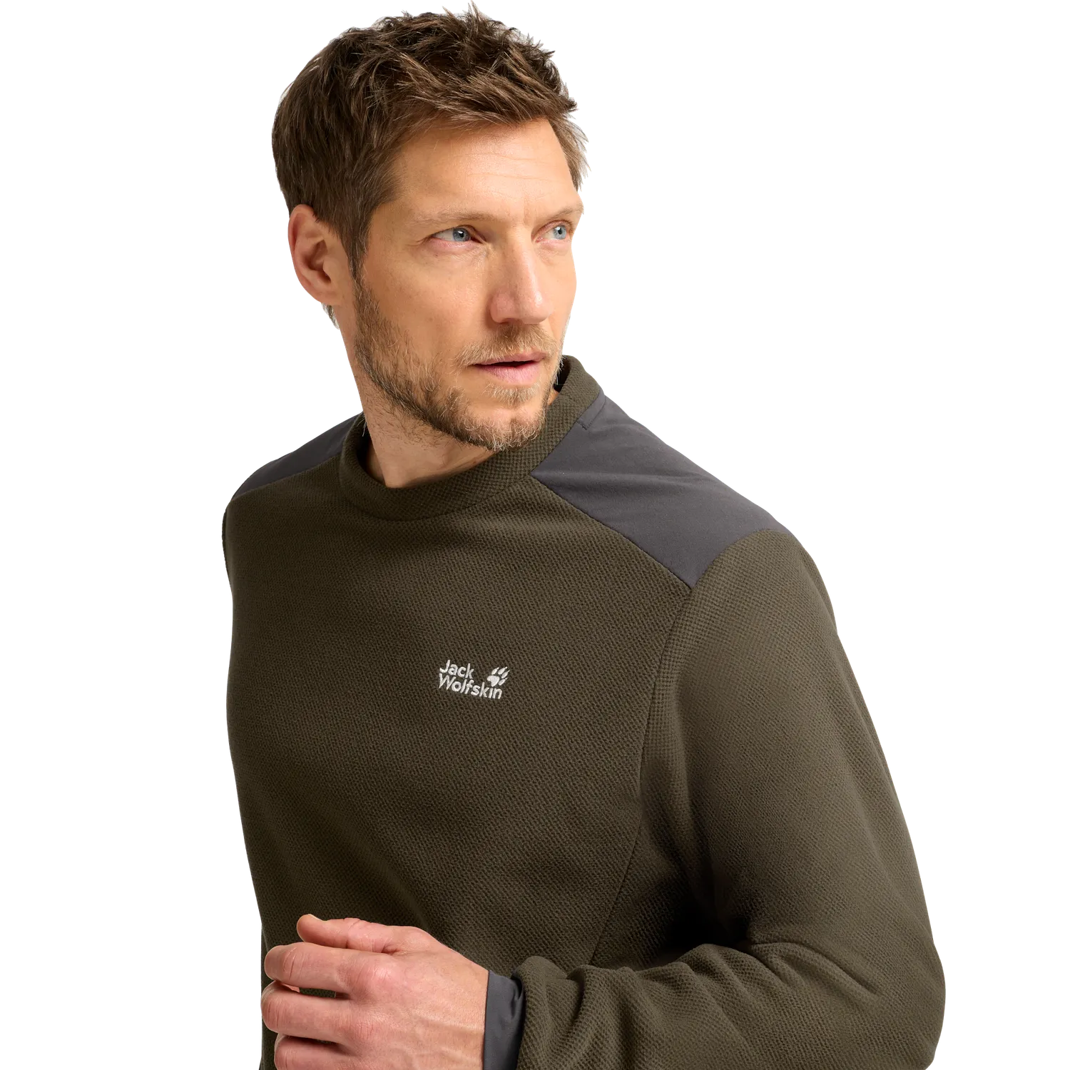 Jack Wolfskin Cold Ridge Crewneck M pull polaire chaud