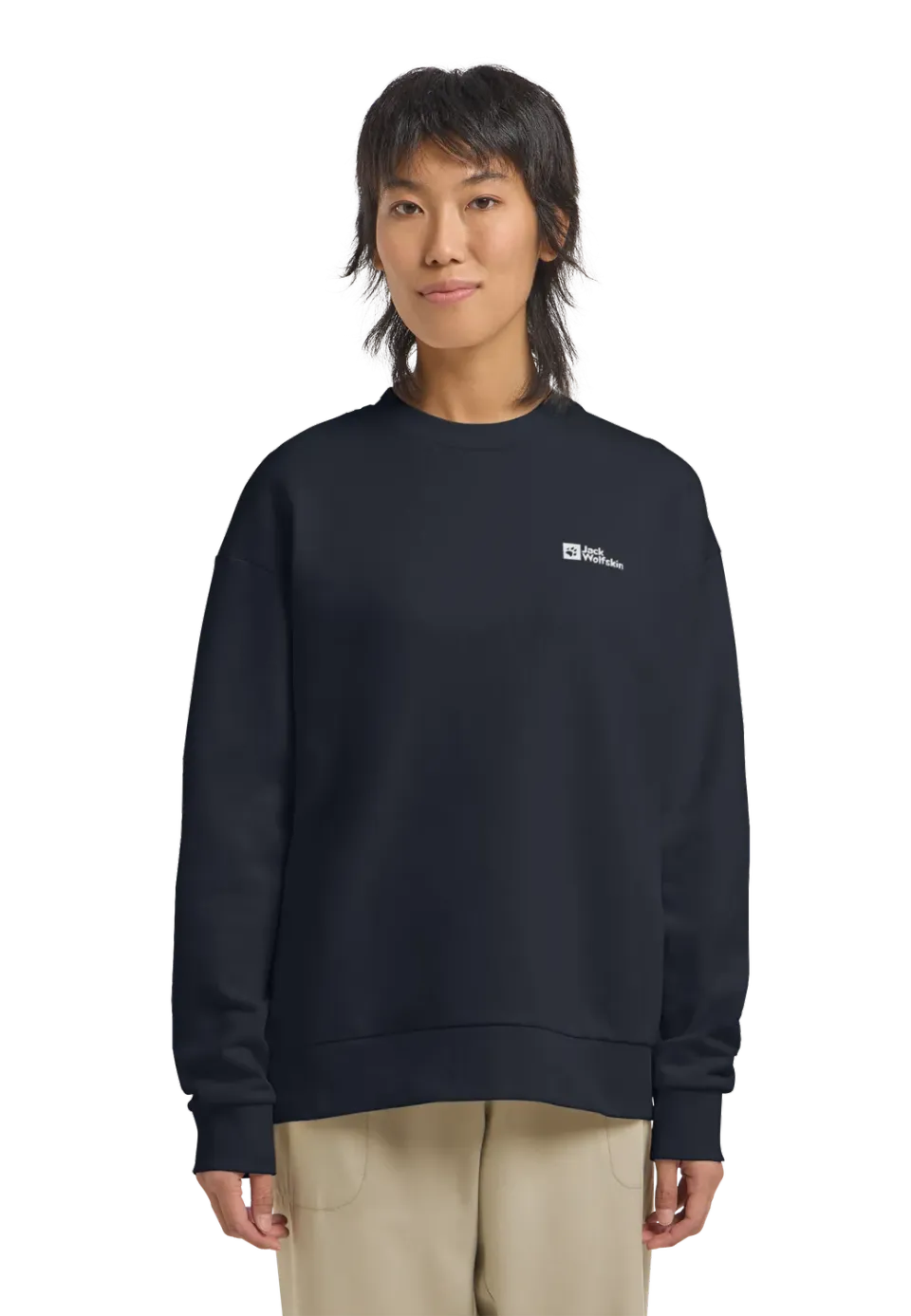 Jack Wolfskin Essential Crewneck W sweat coton femme