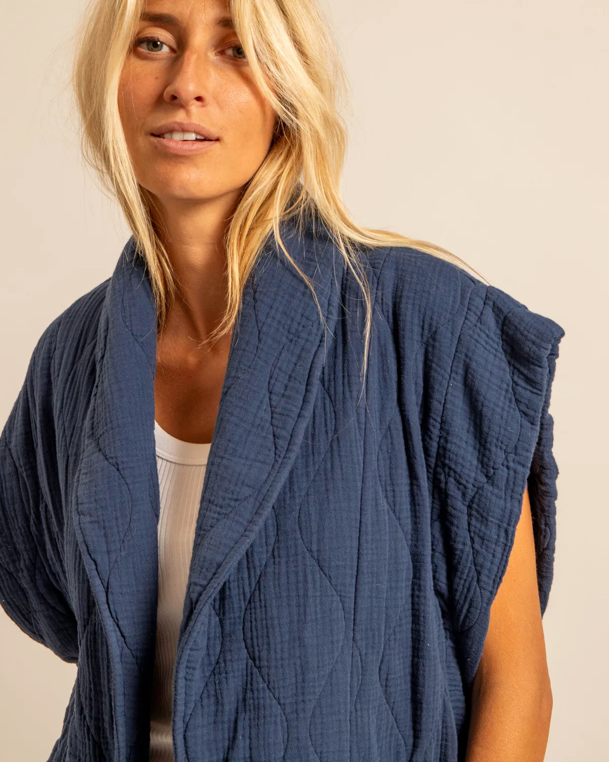 AOKYANOS Brooklyn gilet nuit double gaze coton