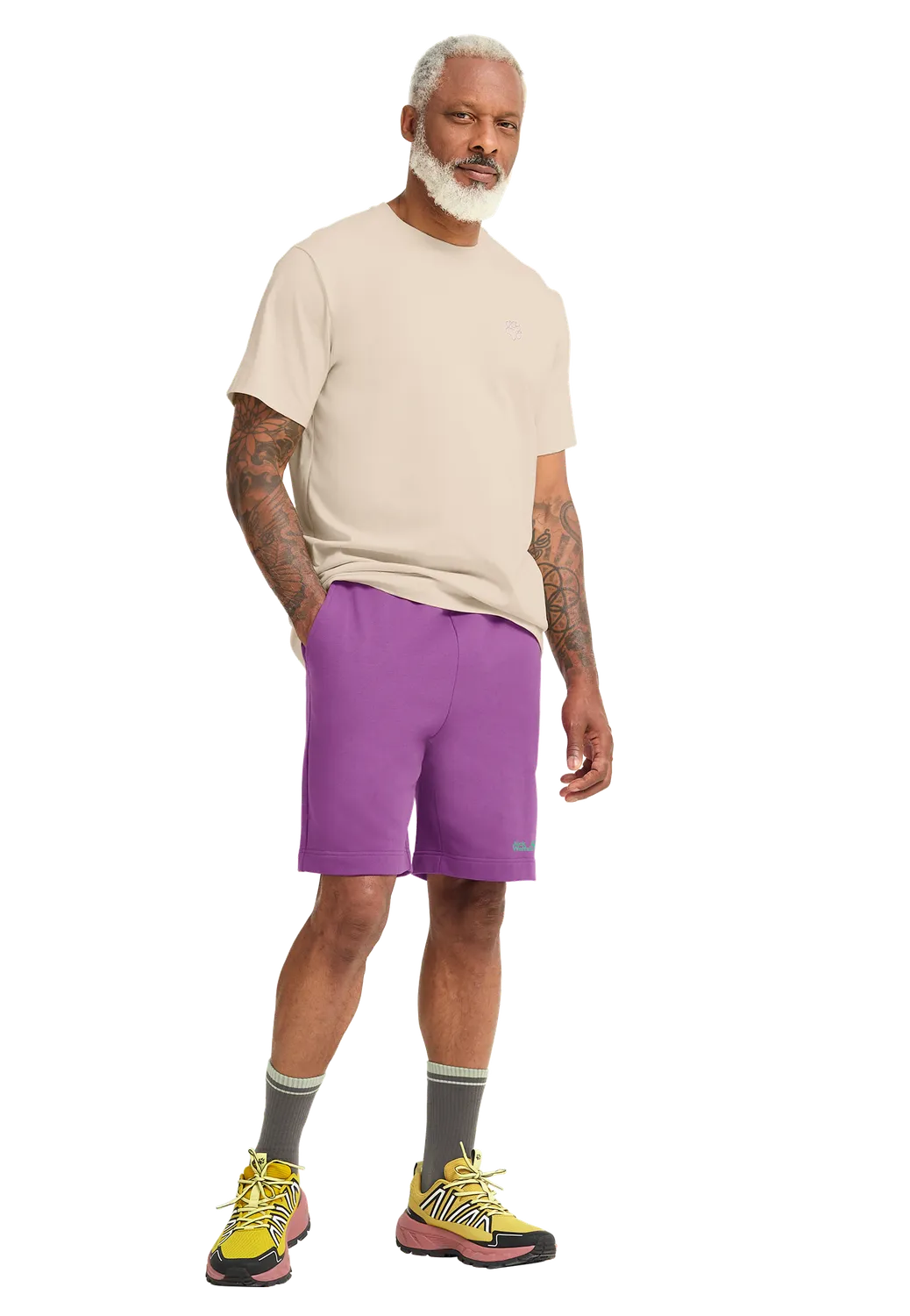 Jack Wolfskin Celebrate the Paw Shorts short coton homme