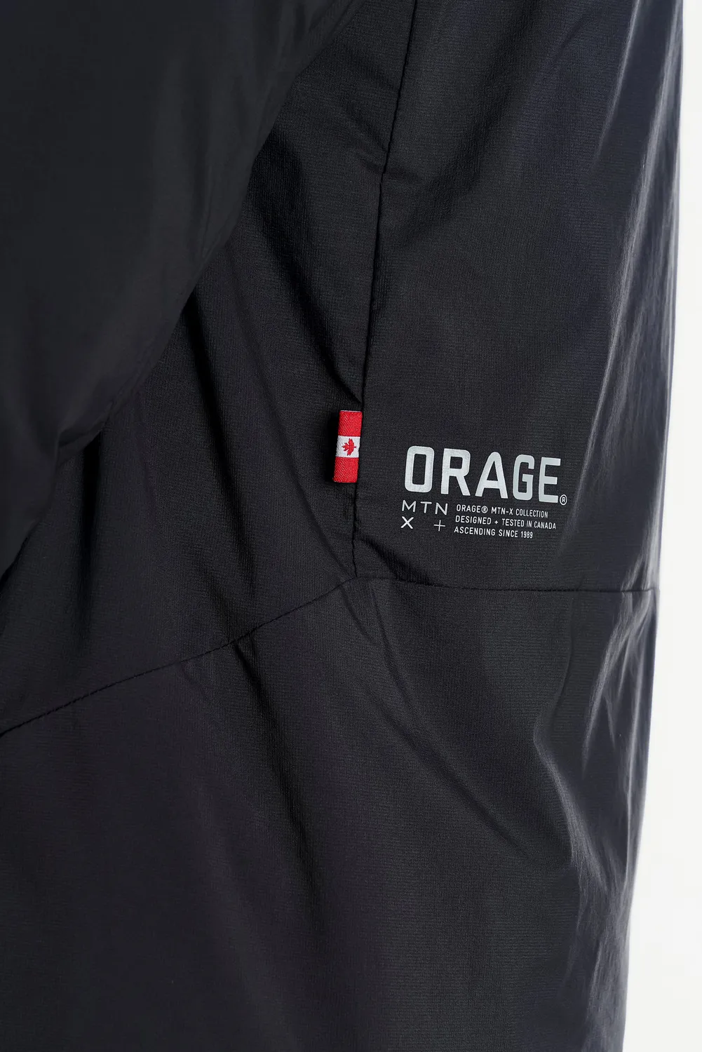 Orage Spine MTN-X Hooded veste ski Noir respirante