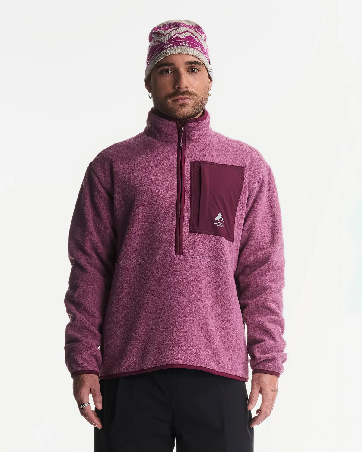 Orage Hunter R10201 polaire homme Dark Birch demi-zip