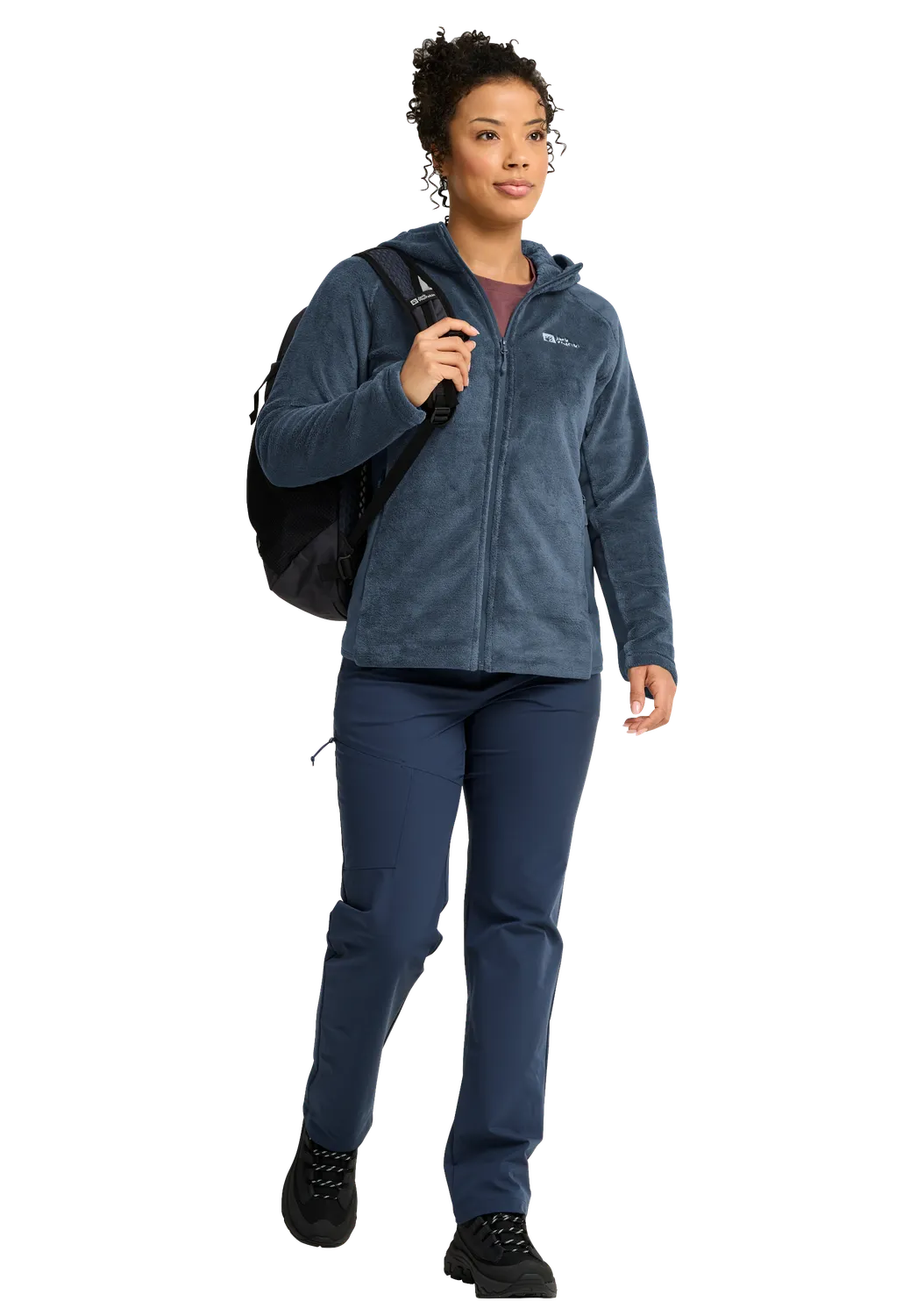 Jack Wolfskin Rotwand Hooded FZ W polaire femme capuche