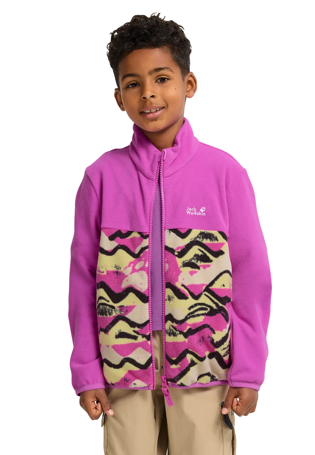 Jack Wolfskin Paw Era 100 Print FZ K polaire enfant imprimée