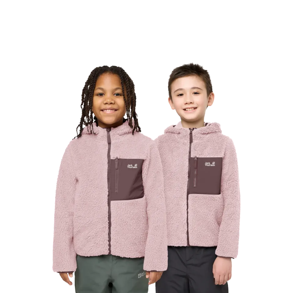 Jack Wolfskin Ice Curl Hood Jacket K veste polaire enfant capuche
