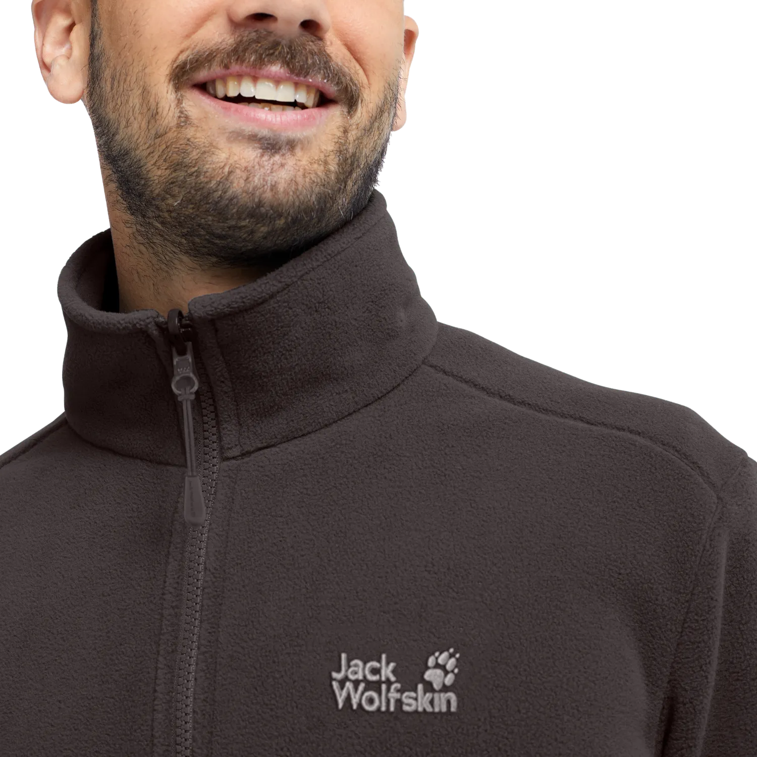 Jack Wolfskin Wild Rebel 200 pull polaire homme col zippé chaud
