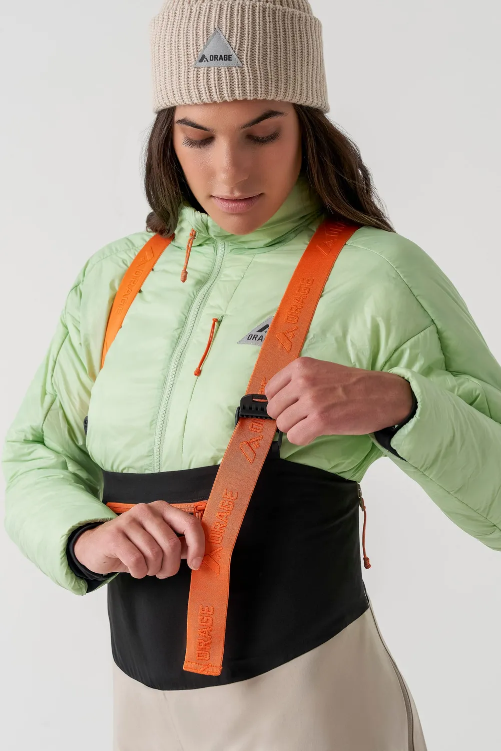 Orage MTN-X Cliff 3L salopette ski femme bouleau grand froid