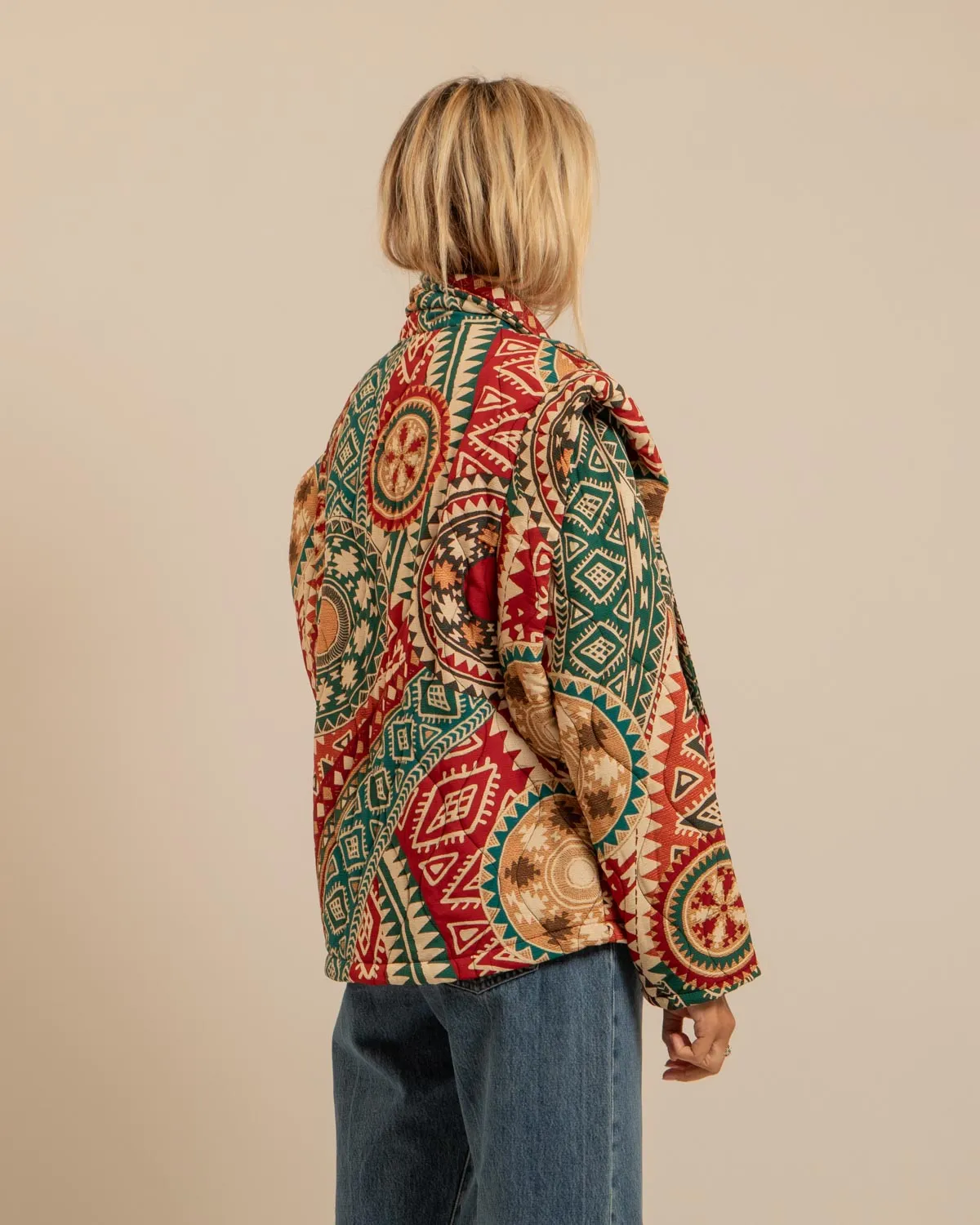 AOKYANOS San Francisco Nazcas Rouge kimono matelassé