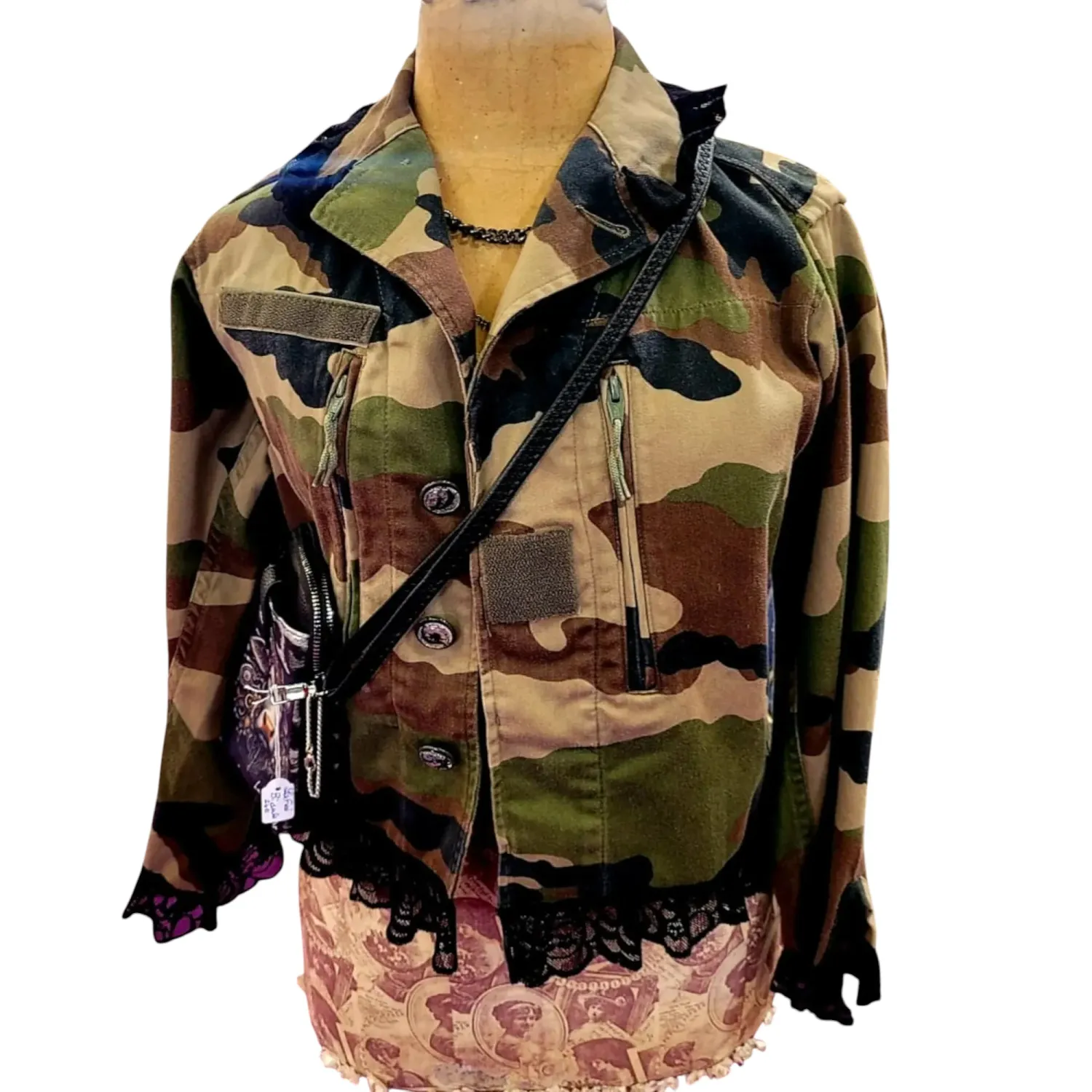 La Fée Bidule Marguerite veste militaire vache steampunk