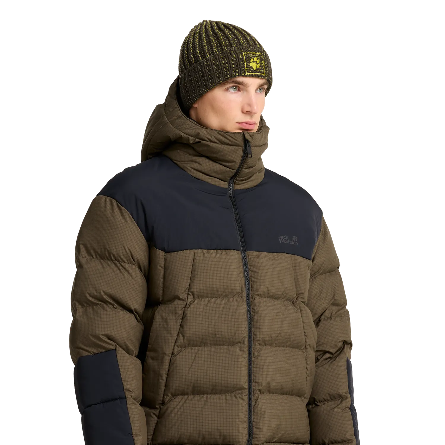 Jack Wolfskin Badge Paw Beanie bonnet hiver chaud unisexe