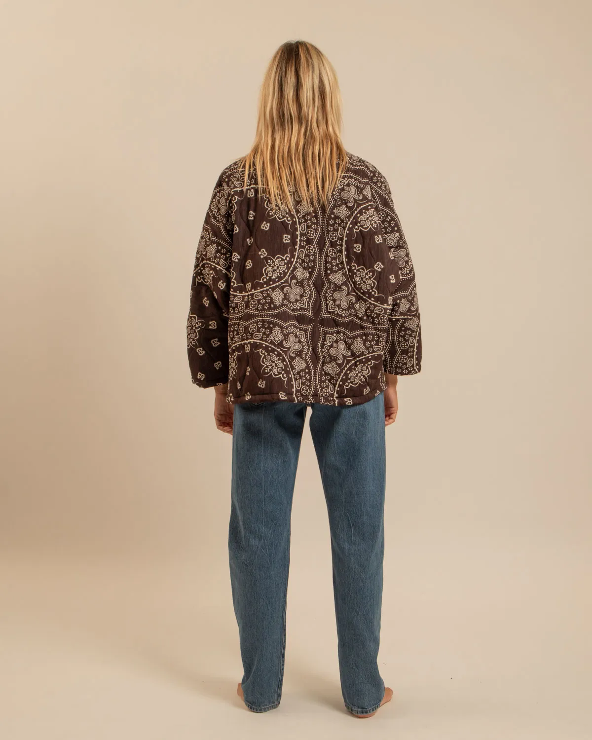 AOKYANOS Chicago Bandanas Chocolat kimono matelassé