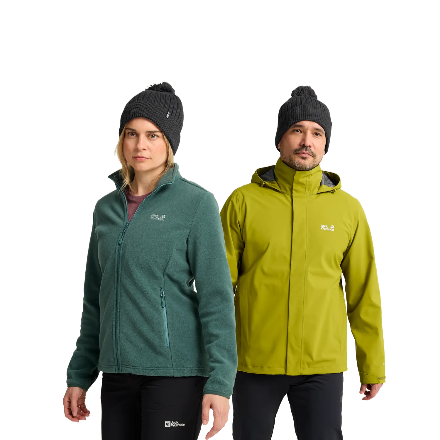 Jack Wolfskin Pom Pom Beanie bonnet laine coupe-vent M