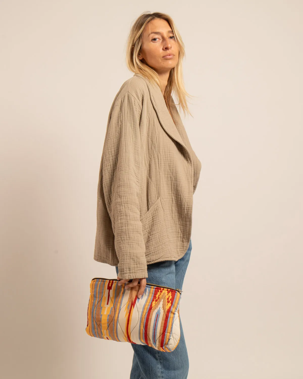 AOKYANOS Orlando Koda pochette beige 34 cm viscose