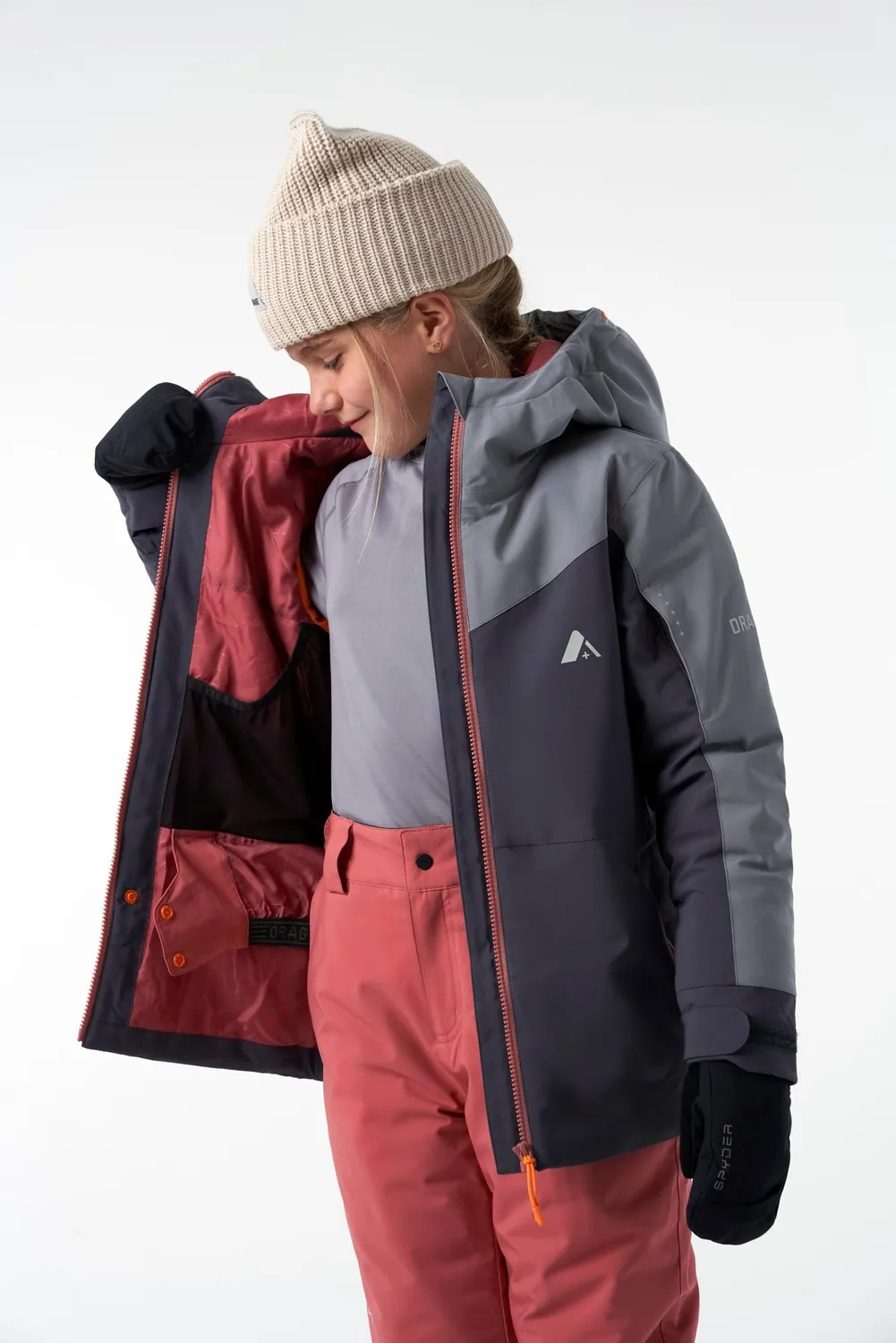 Orage Bromont veste ski fille B157 isolée