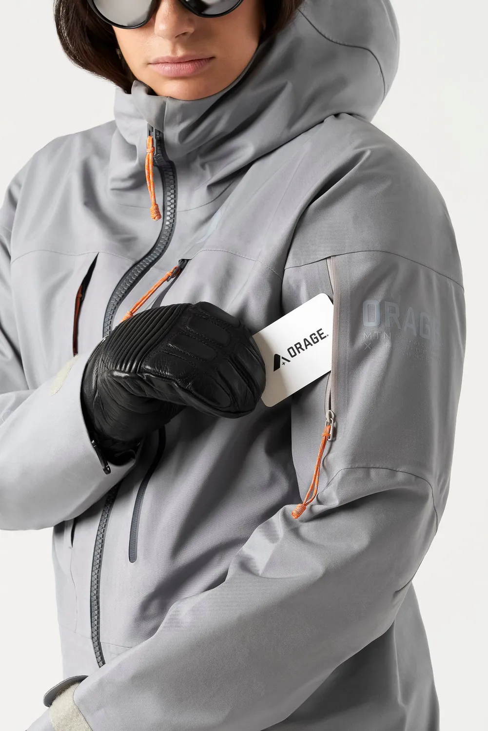 Orage MTN-X Panorama 3L veste ski femme bleu acier imperméable