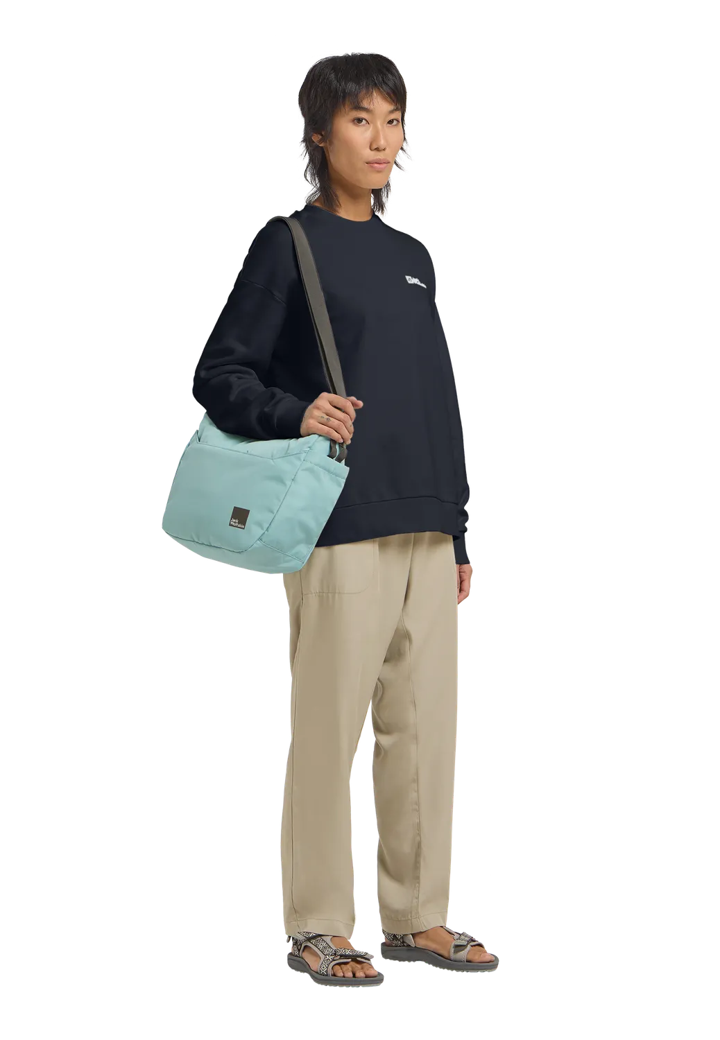 Jack Wolfskin Essential Crewneck W sweat coton femme