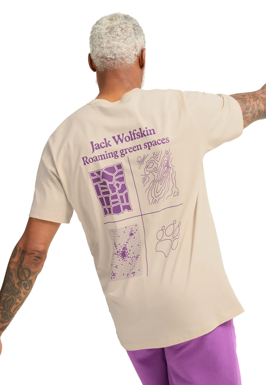 Jack Wolfskin Celebrate The Paw T M t-shirt homme coton