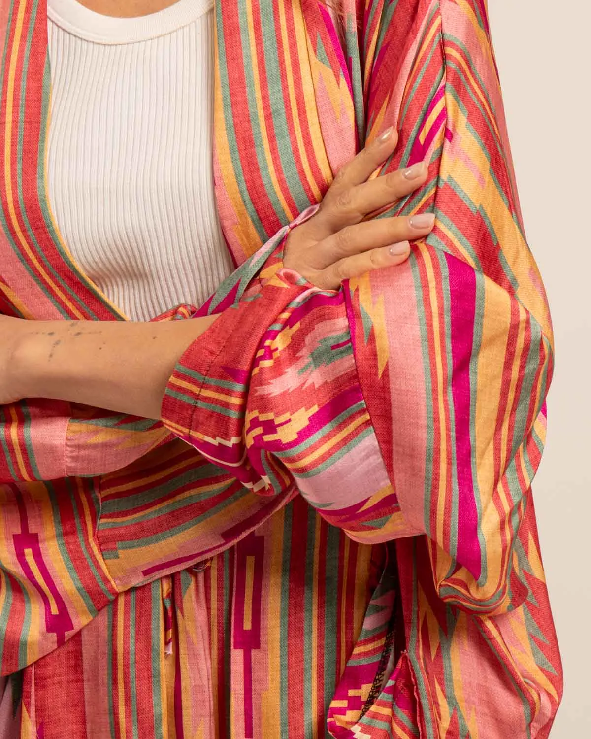 AOKYANOS Chicago Koda Rose Light veste kimono rose