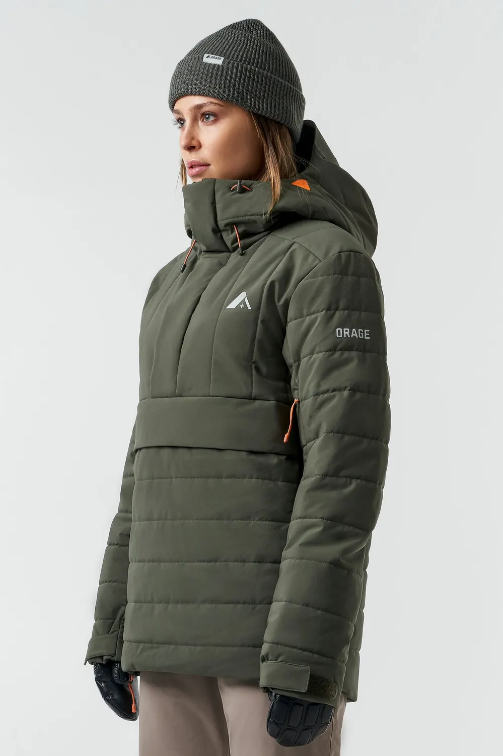 Orage Palisade pull ski anorak demi-zip chaud