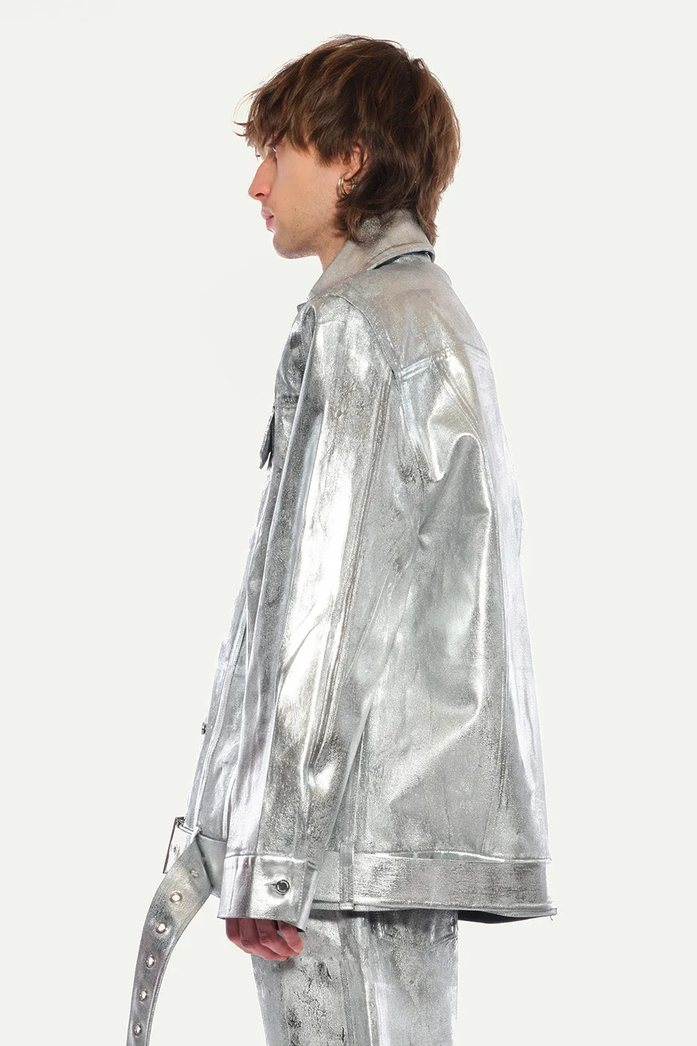 JEANNE FRIOT Delphine Silver Jacket veste jean argent