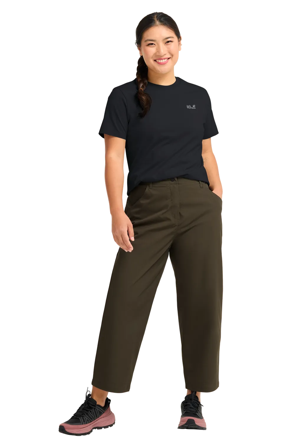 Jack Wolfskin Essential T W t-shirt femme coton coupe droite