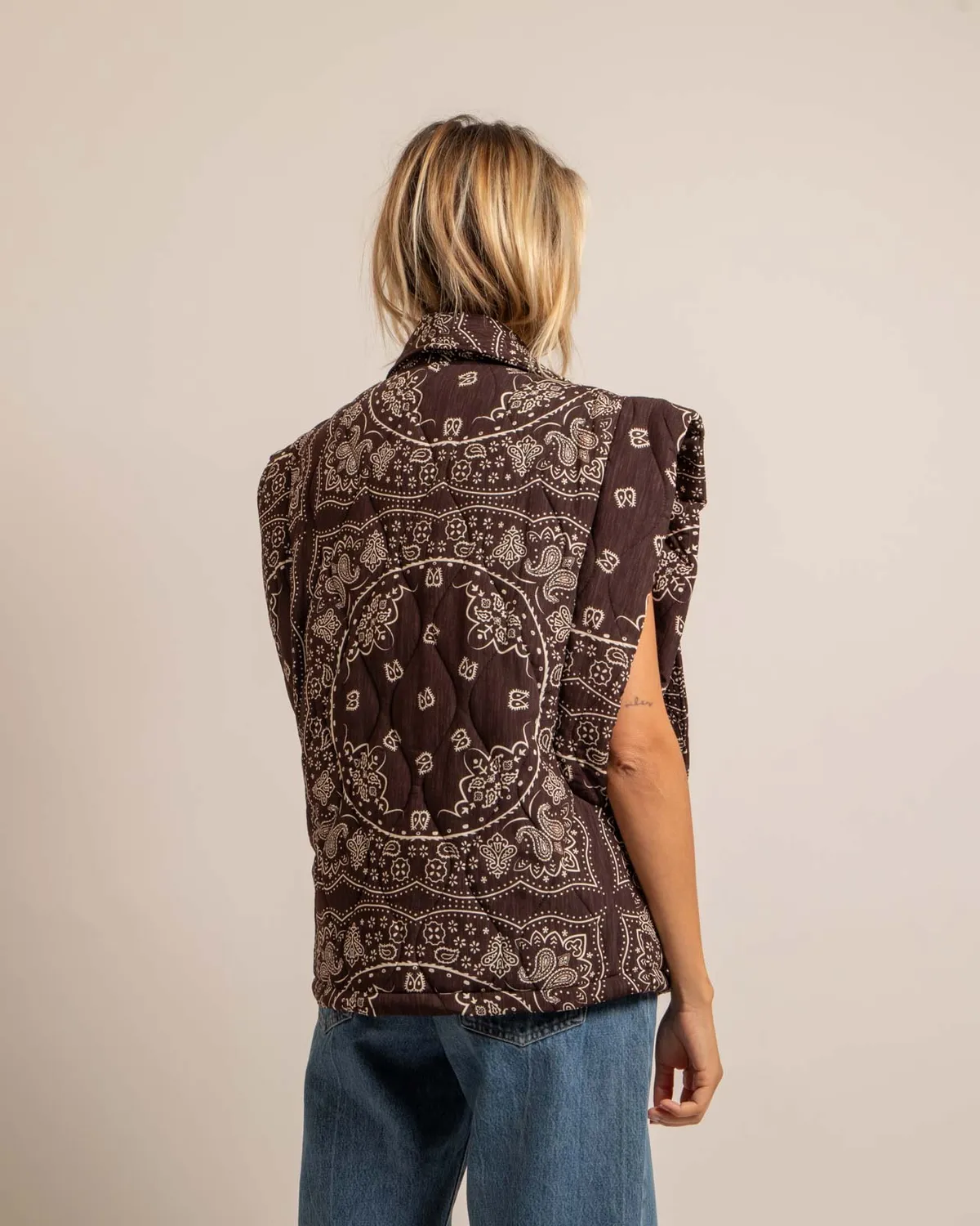 AOKYANOS Brooklyn Bandanas Chocolat gilet