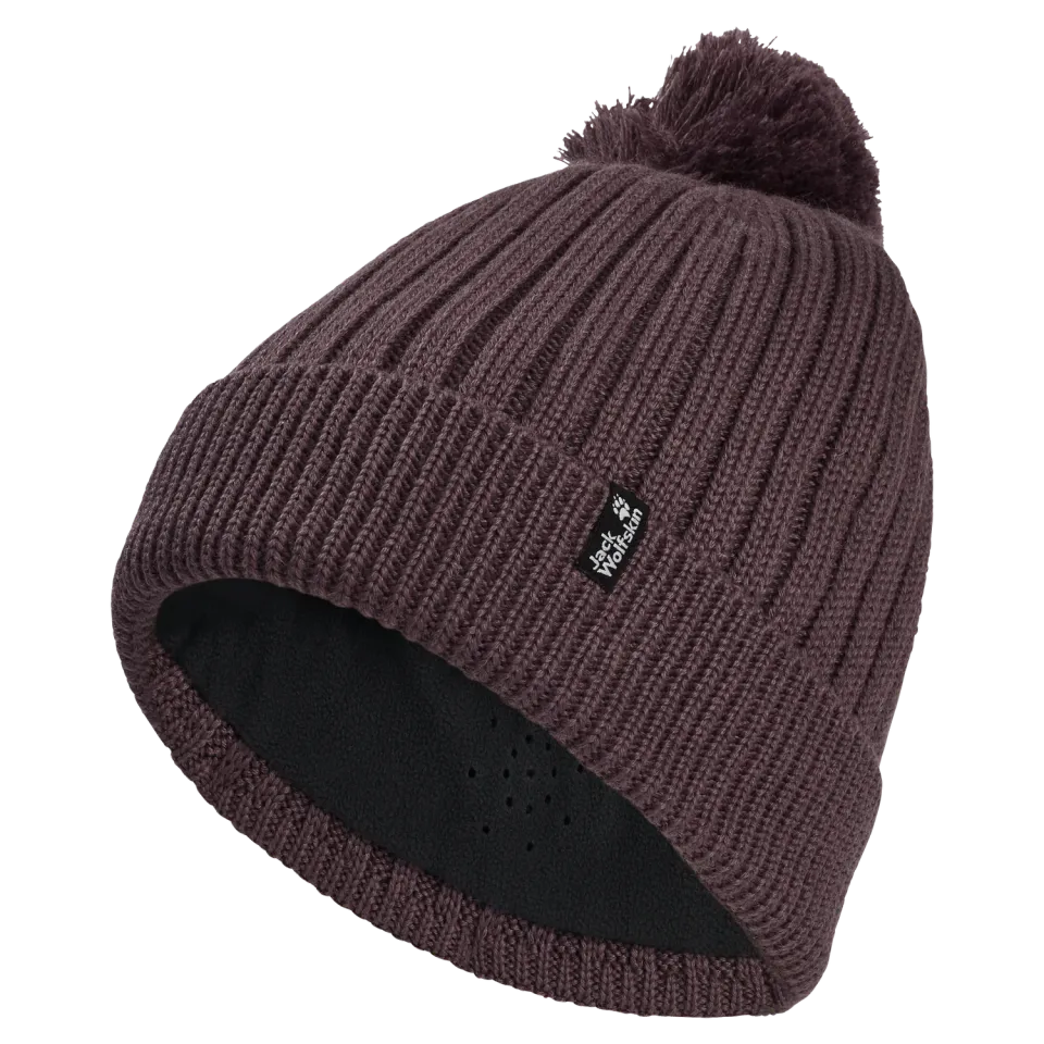 Jack Wolfskin Pom Pom Beanie bonnet pompon laine unisexe