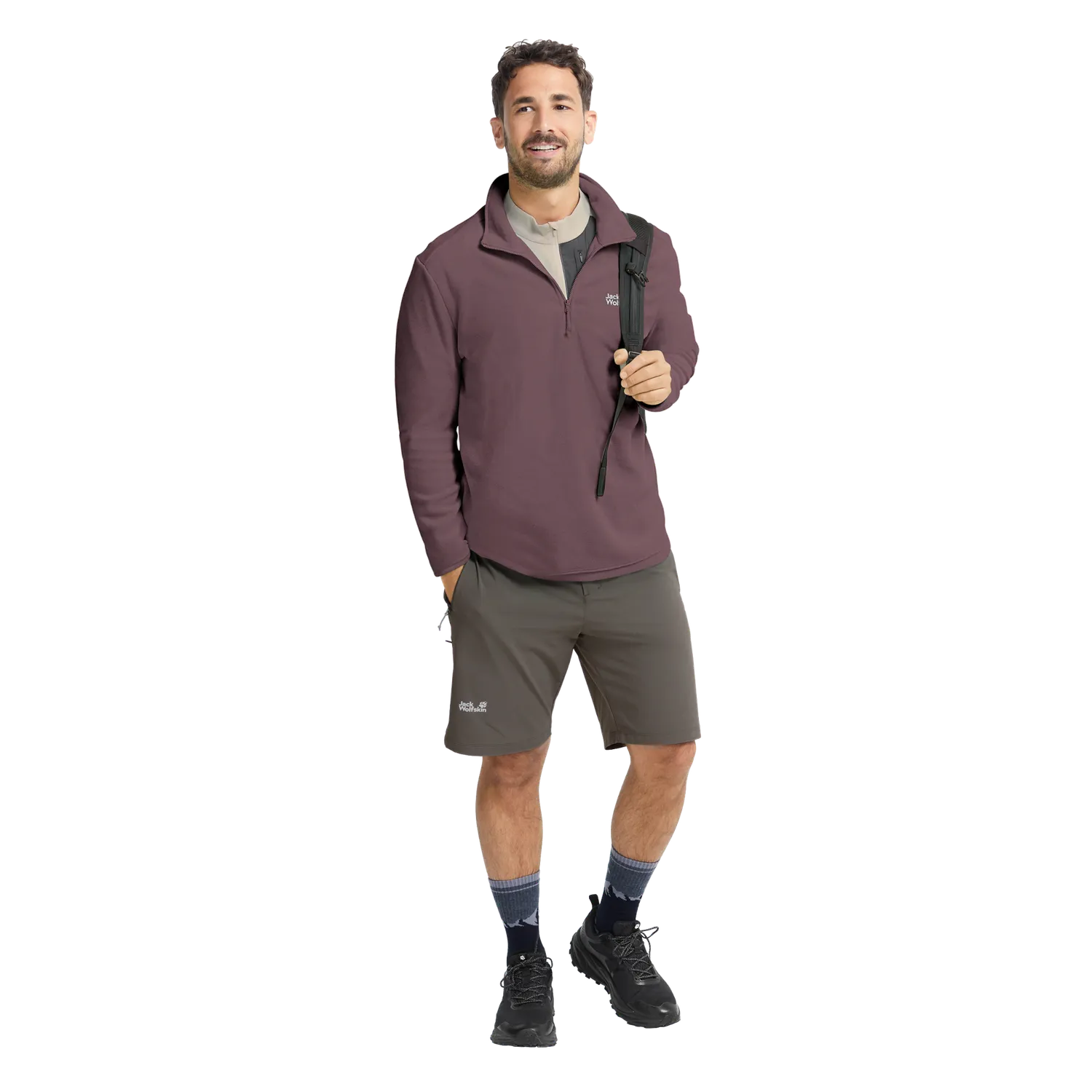 Jack Wolfskin Taunus 100 HZ M polaire homme demi-zip
